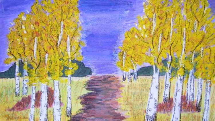 Рисунок на тему мой родной край