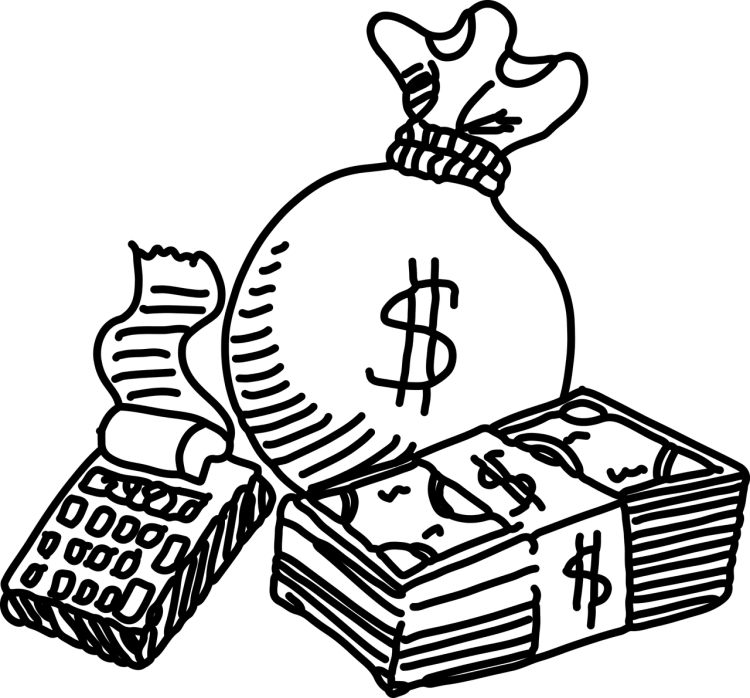 Рисунки для срисовки лёгкие деньги