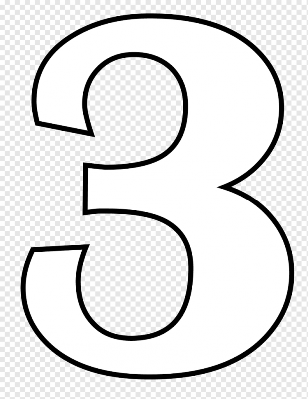 Число 4 раскраска