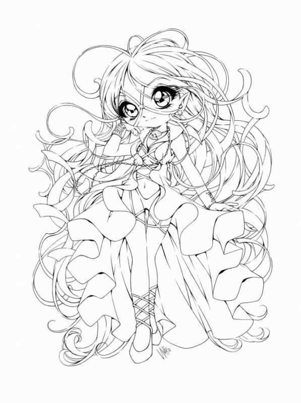 Раскраски аниме мальчики Чиби