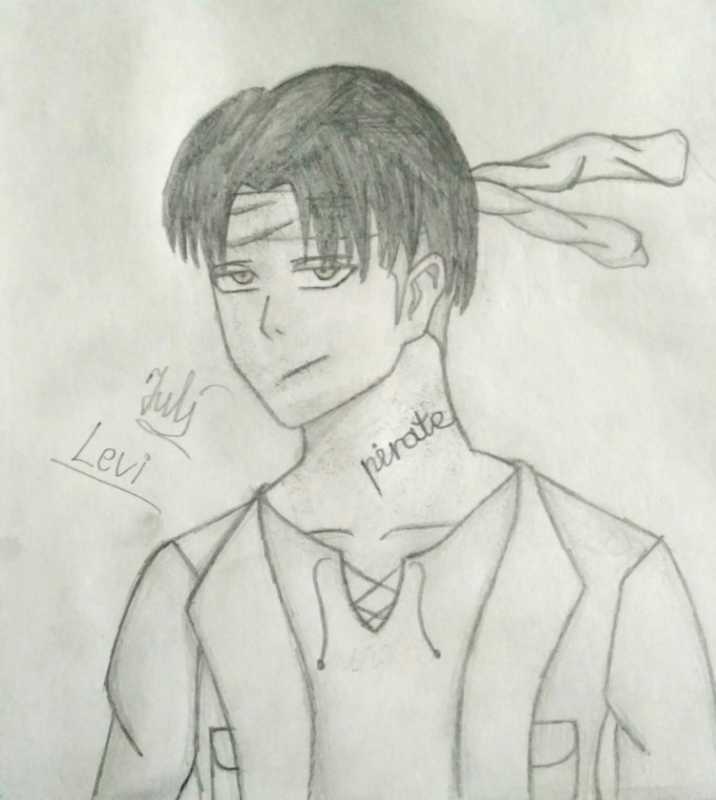 Фото Леви из атаки титанов для срисовки