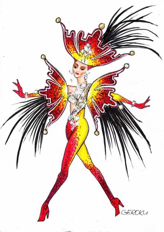 Эскиз карнавального костюма