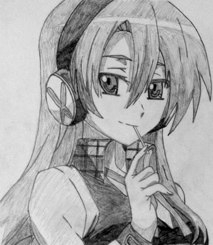 Убийца акаме карандашом