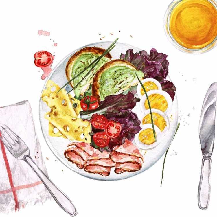 Натюрморт с фруктами рисунок