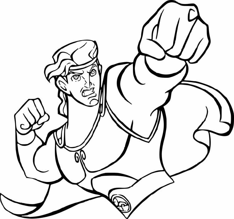 Геракл раскраска