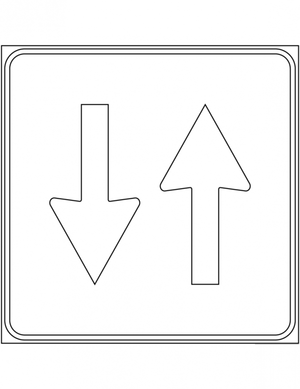 Трафареты знаков дорожного движения для детей