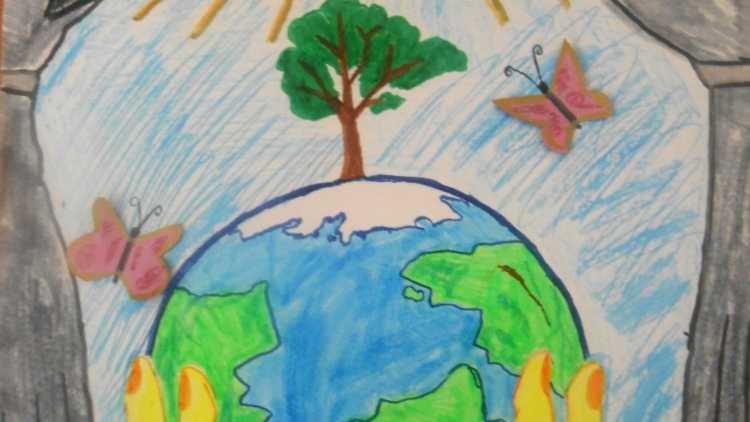 Рисунок о защите природы 5 класс