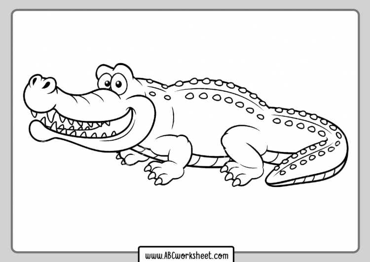 Крокодил для рисования