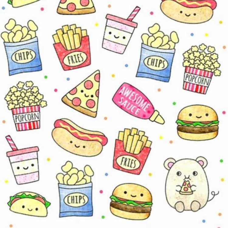 Картинки для срисовки еда