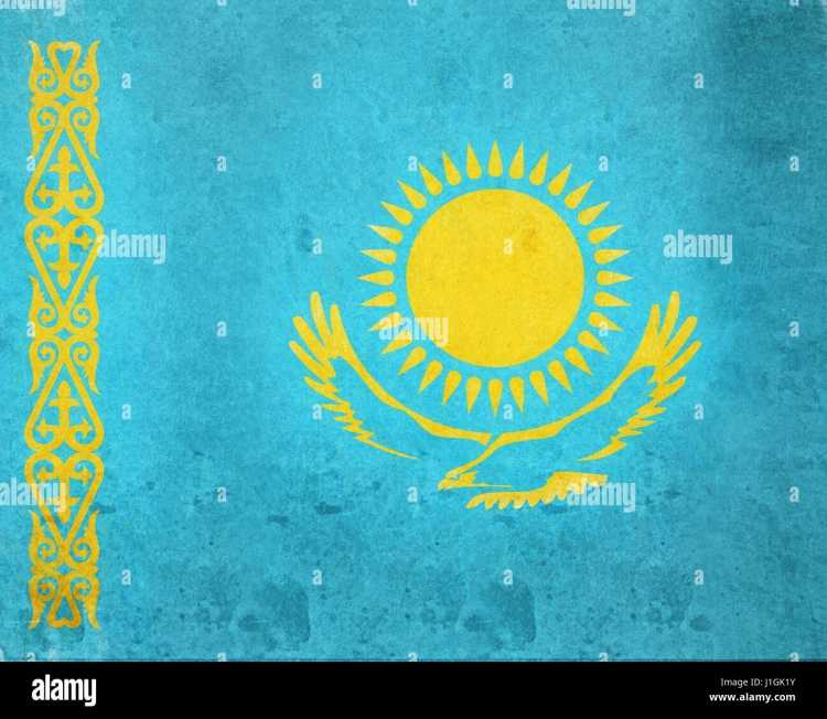 Флаг Казахстана рисунок