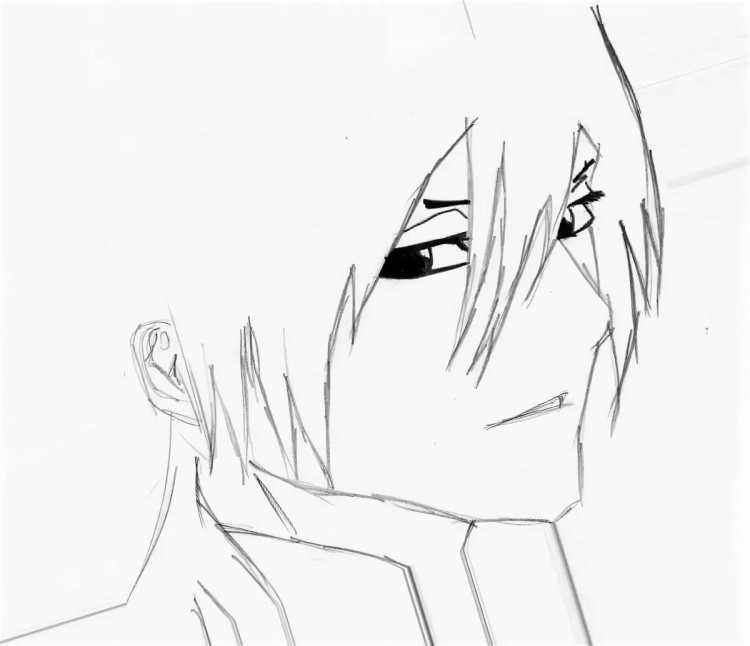 Рисунки карандашом для срисовки аниме лёгкие для начинающих