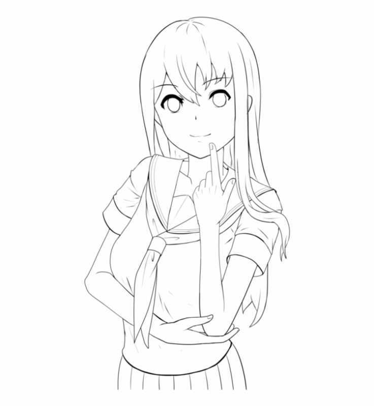 Аниме карандашом в полный рост