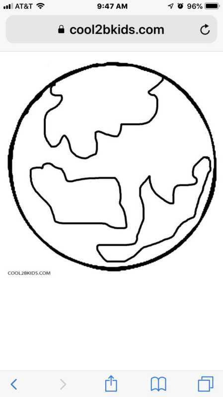 Планета земля раскраска