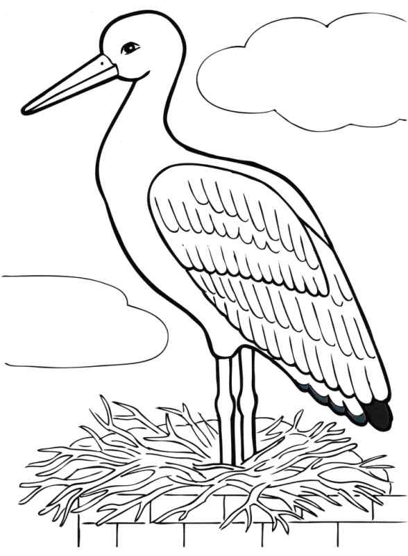 Журавль для детей