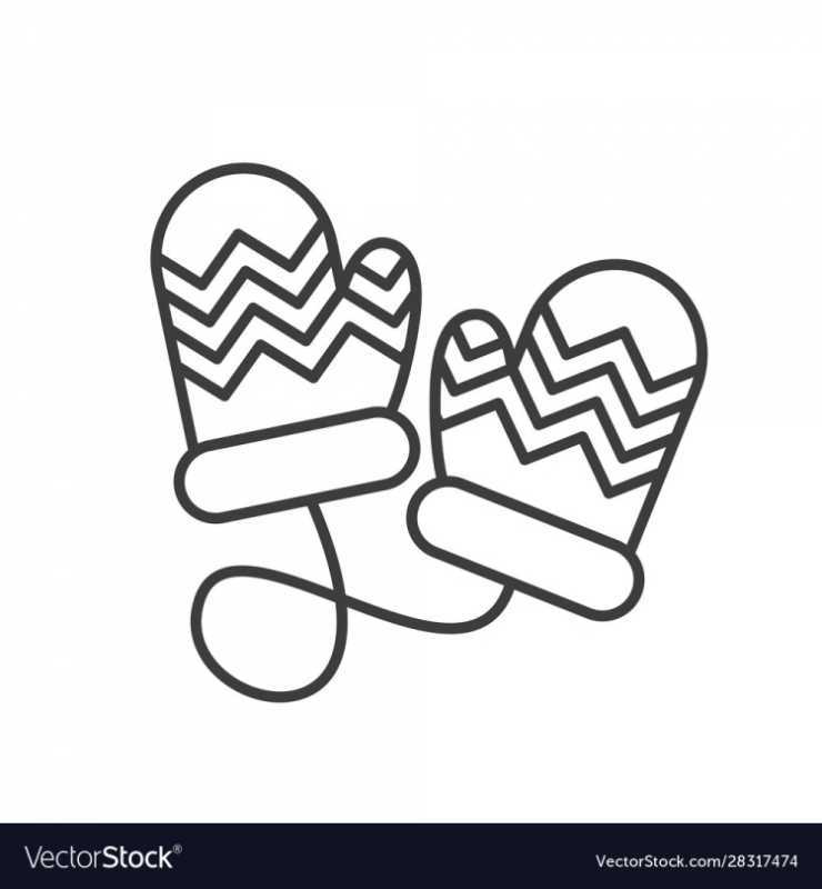 Варежки карандашом