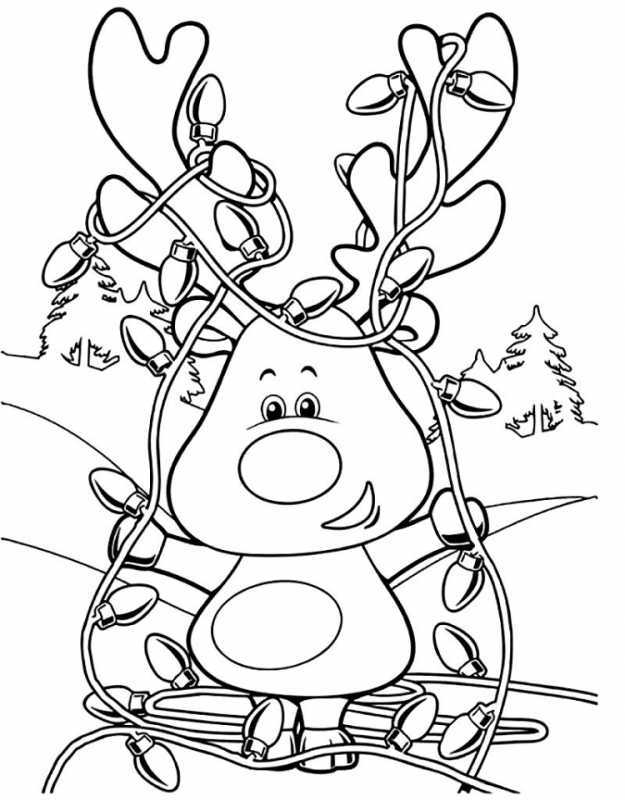 Разукрашки для девочек новогодние