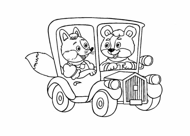 Раскраска машинки