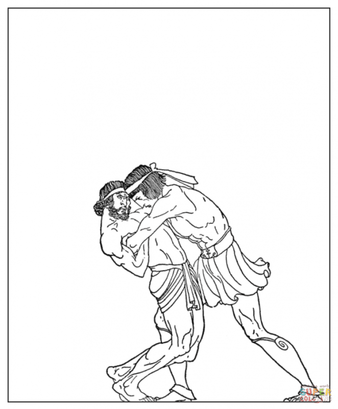 Геркулес Фарнезский гравюра