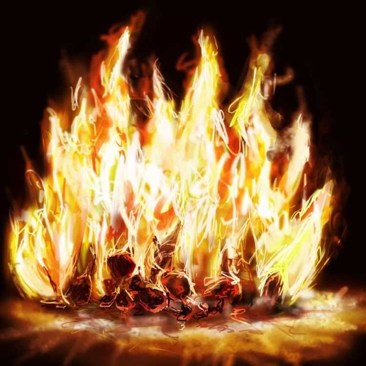 Красивое пламя