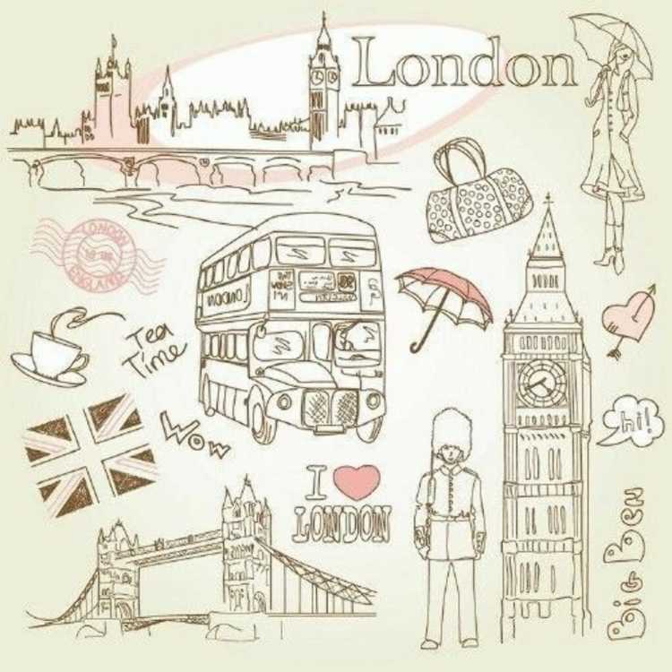 Рисунки на тему Лондон