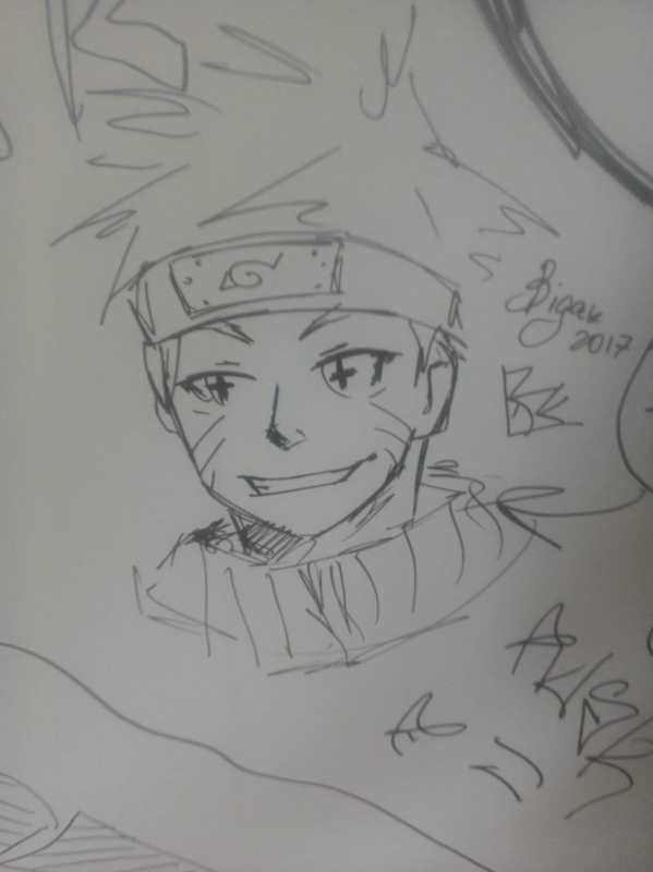 Наруто из карандаша