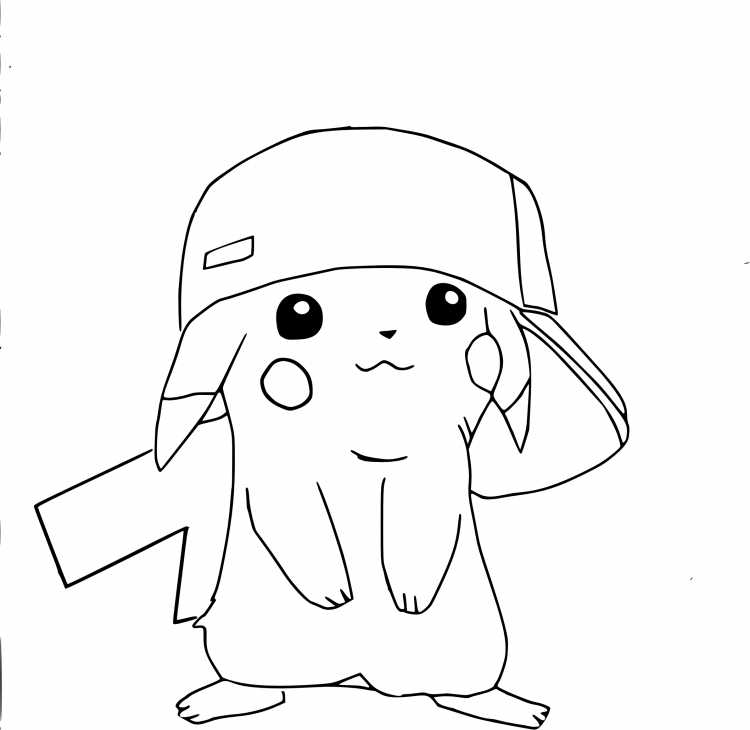 Разукрашки покемон Пикачу