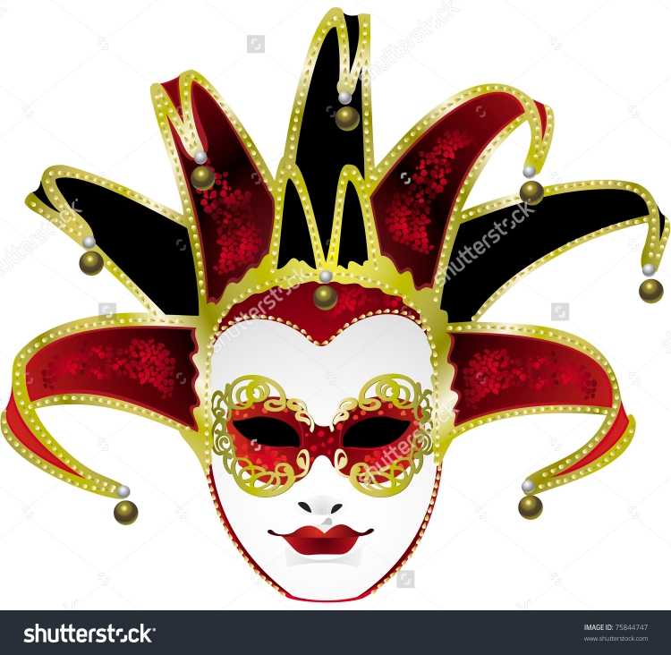 Нарисовать маску для карнавала цветная