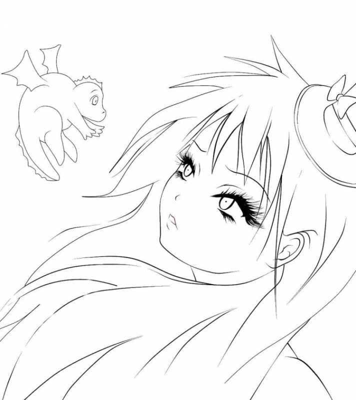 Раскраски аниме