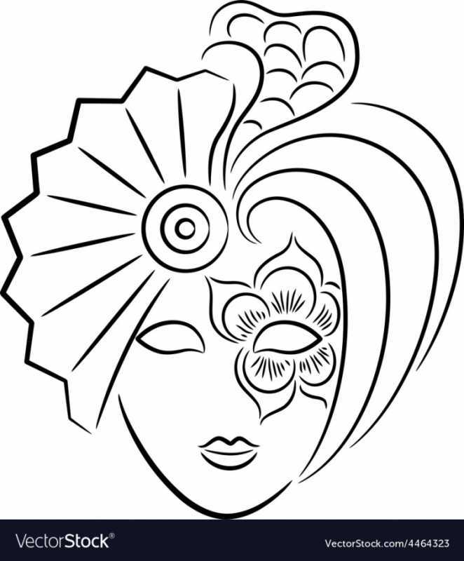 Театральные маски для раскрашивания