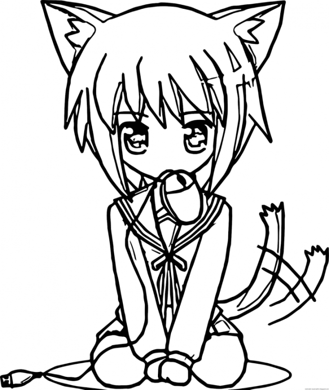 Раскраски для девочек аниме