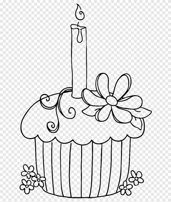 Раскраска "с днем рождения!"