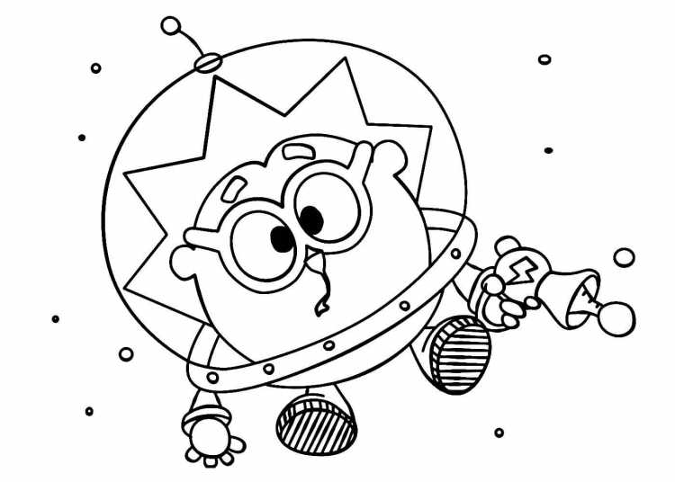 Ракета раскраска для малышей