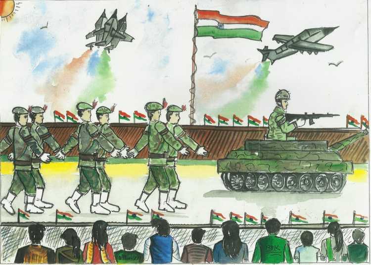 Нарисовать парад