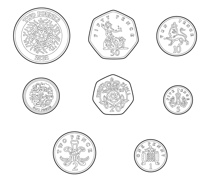 Нарисовать мешок с деньгами