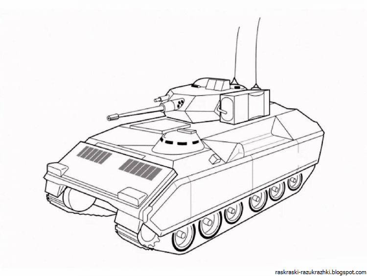 Военная техника раскраска