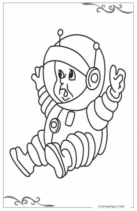 Раскраска космос Луна