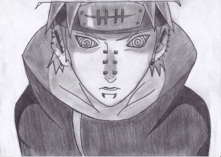 Аниме Наруто для срисовки Нагато