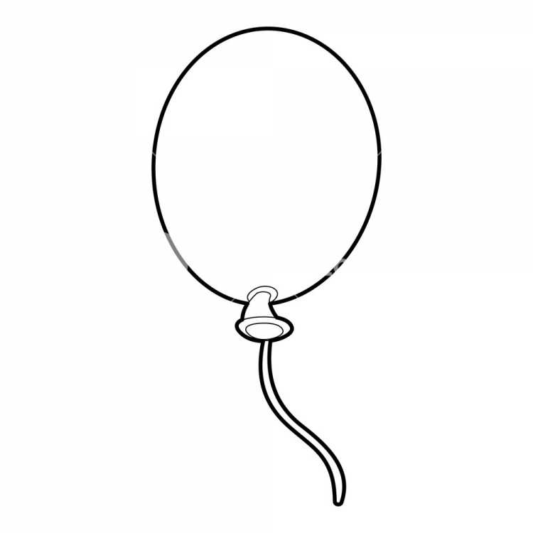 Воздушный шар раскраска
