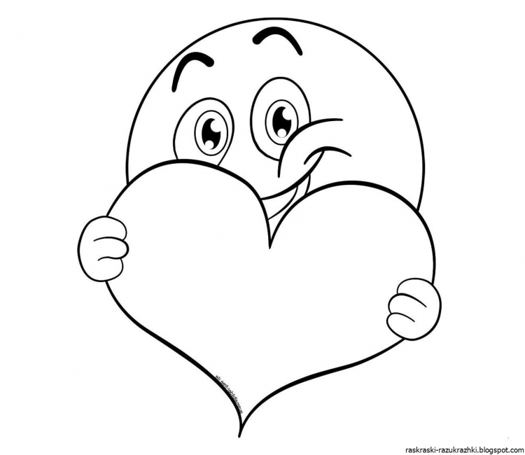 Раскраска на день влюбленных