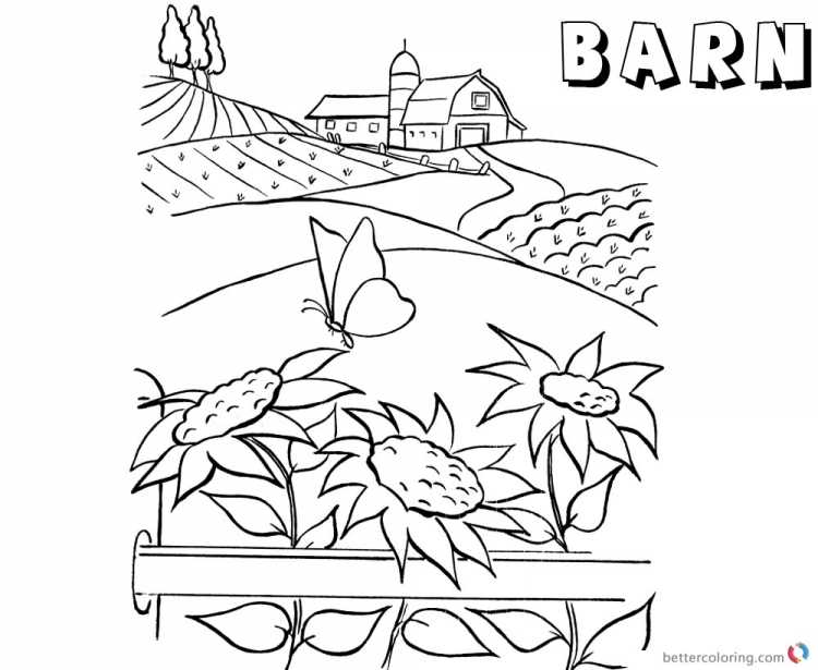 Растения раскраска для детей