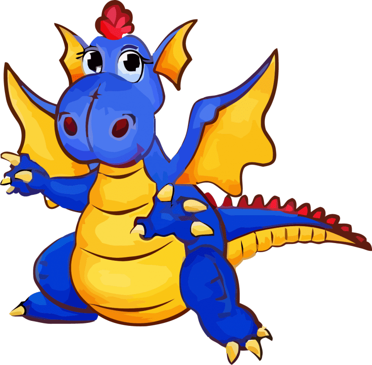 Мультяшный дракончик