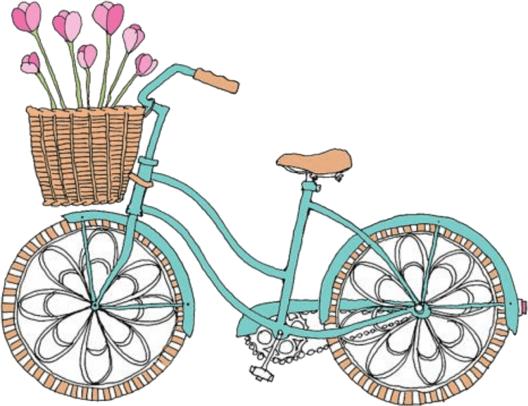 Велосипед и велосипед без колес клипарт