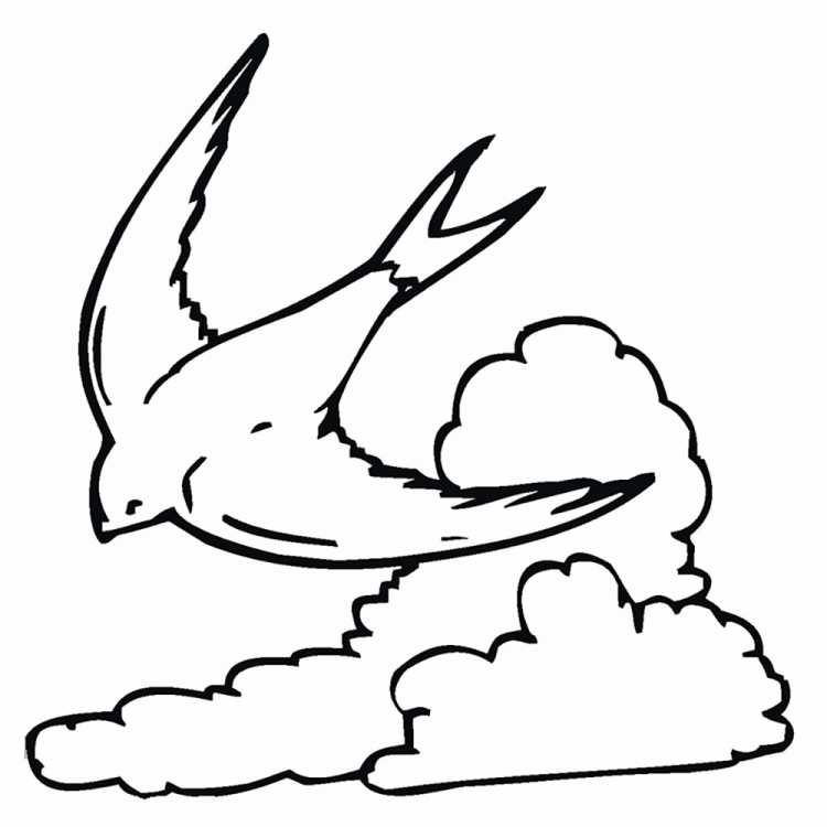 Ласточка рисунок