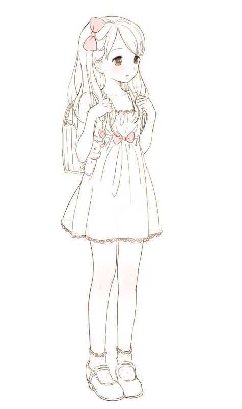 Раскраски аниме девушек