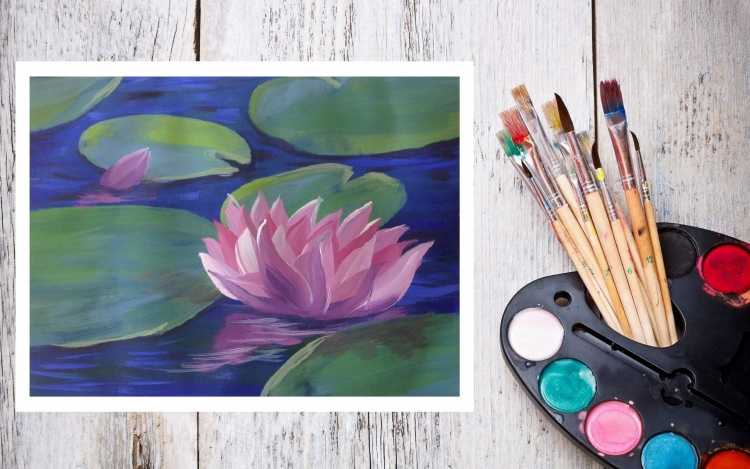 Рисунки красками для начинающих