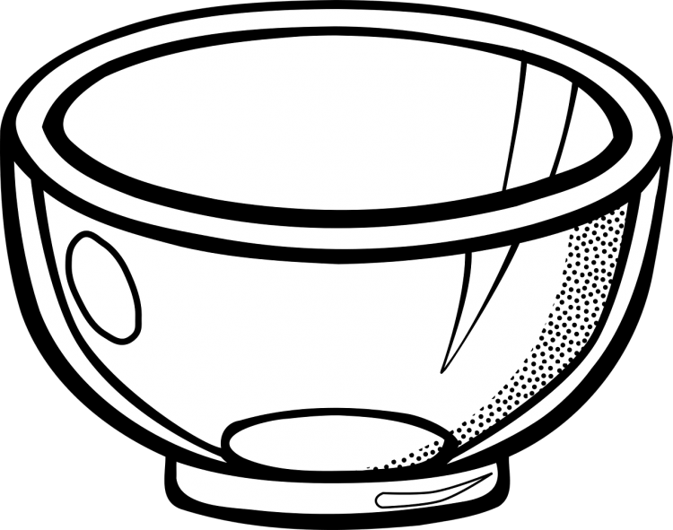 Миска раскраска