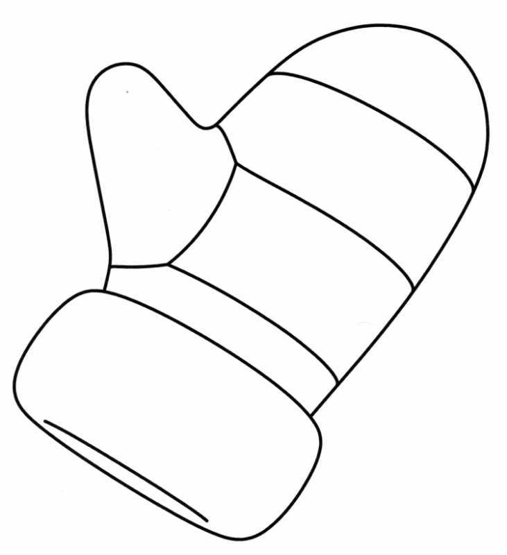 Рукавички раскраска