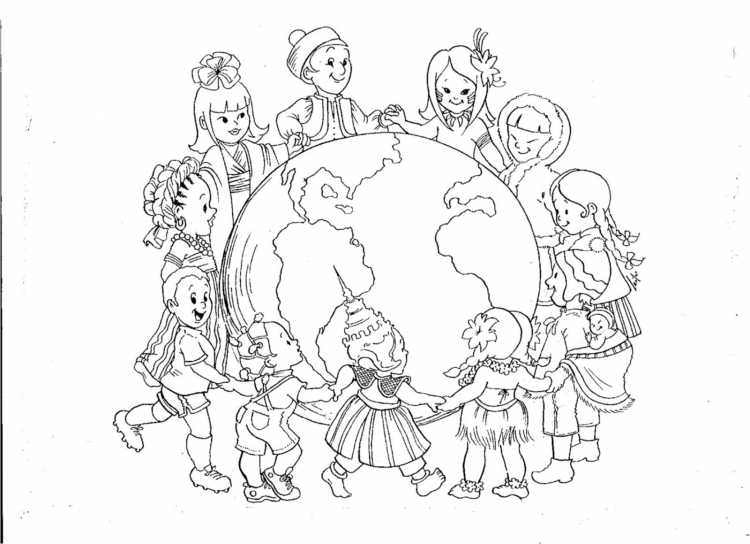 Картинки чёрно-белые для раскрашивания