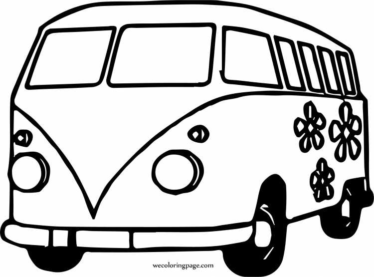 Автобус раскраска для детей