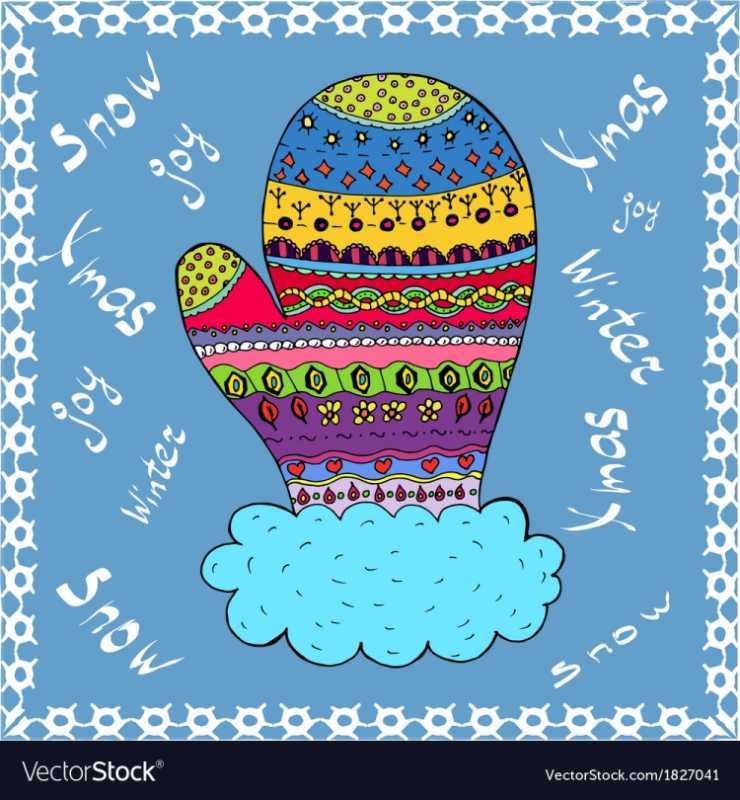 Дудлинг рукавичка